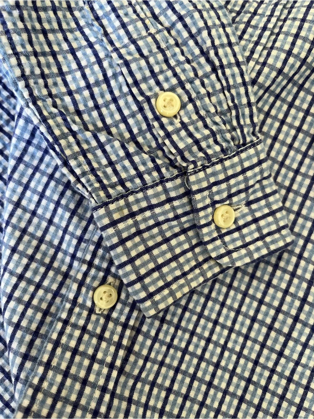 Ralph Lauren Boys' Blue Plaid Button-Down Shirt size 2t